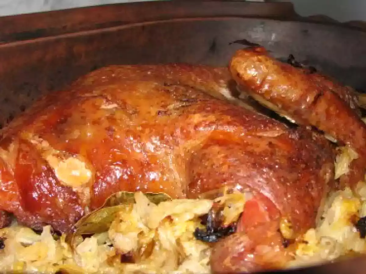 Gaina afumata pe varza murata - poza 9