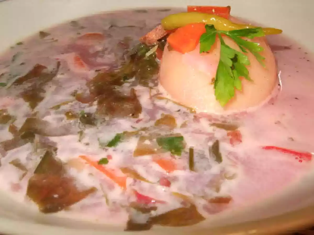 Galuste cu mamaliga si bors de loboda