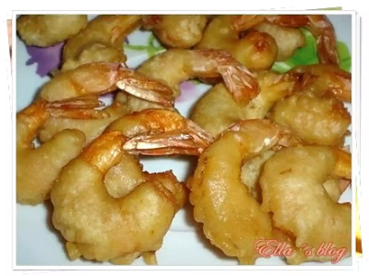 Gambas en gabardina (Creveti prajiti in aluat) - poza 6