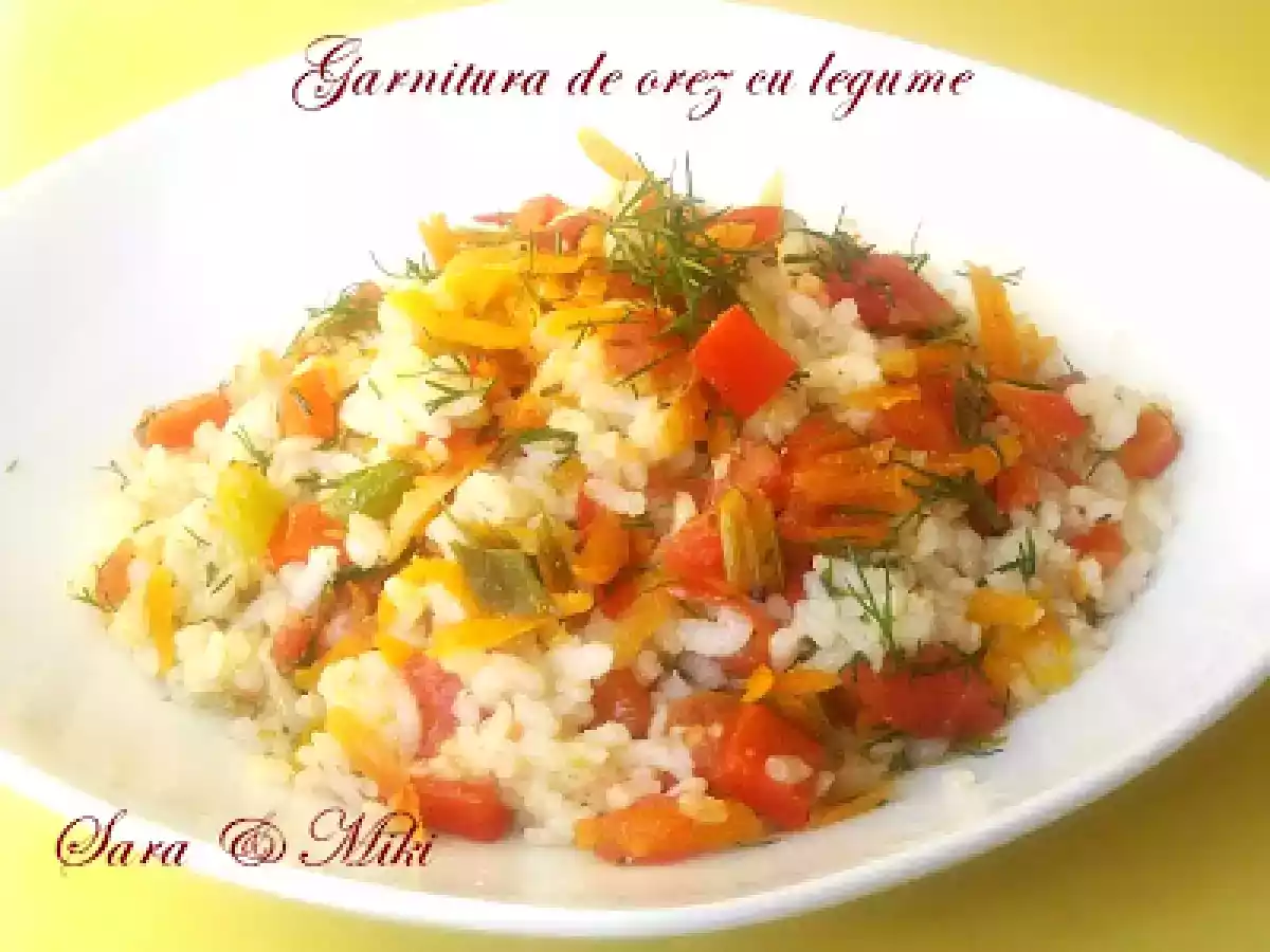 Garnitura de orez cu legume
