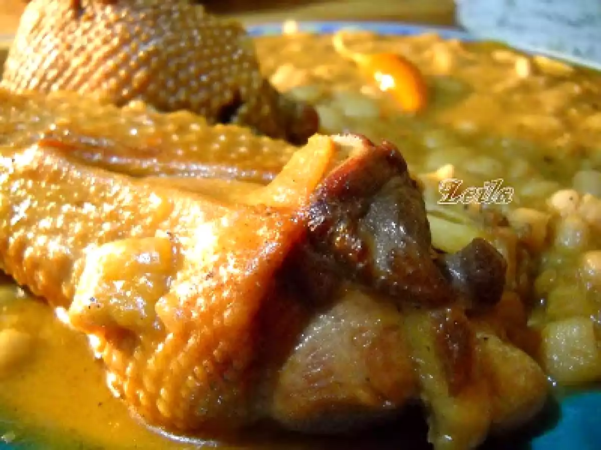 Gasca cu fasole uscata la oala de lut