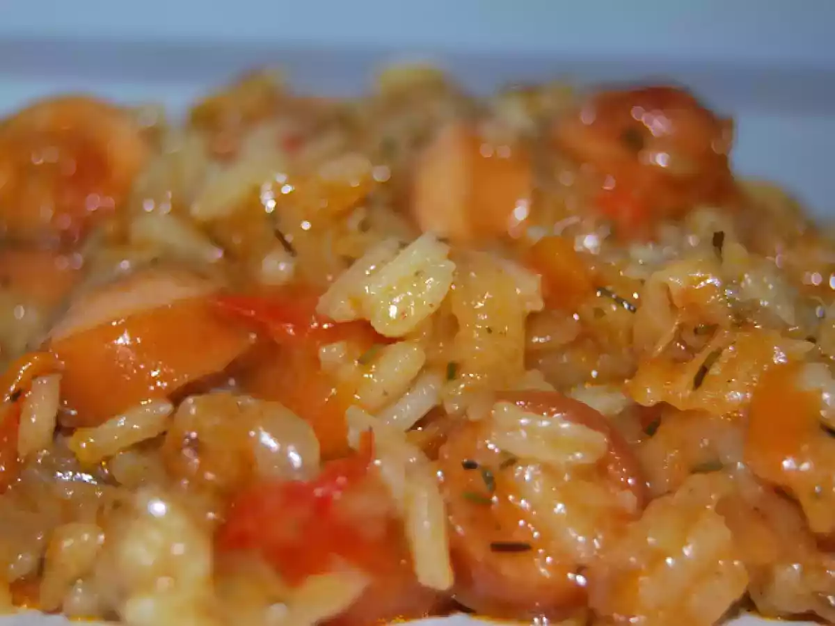 Ghiveci cu varza, orez si crenvursti - poza 6