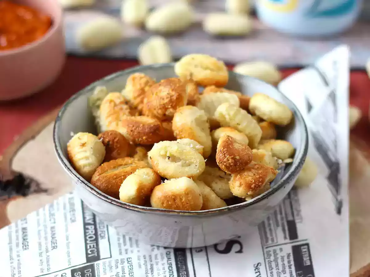 Gnocchi crocanti cu parmezan la Airfryer