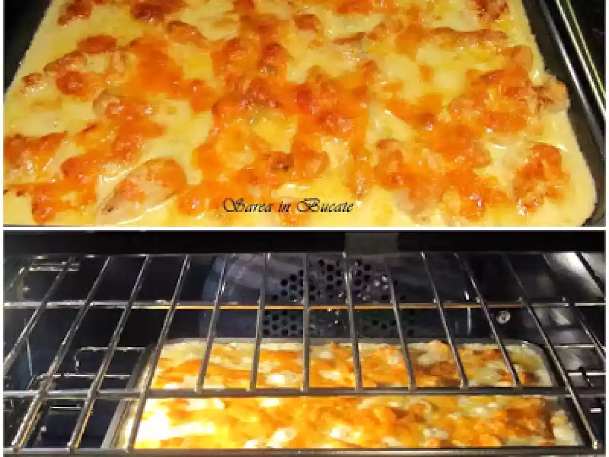 GNOCCHI CU PUI SI SOS DE GORGONZOLA - poza 2