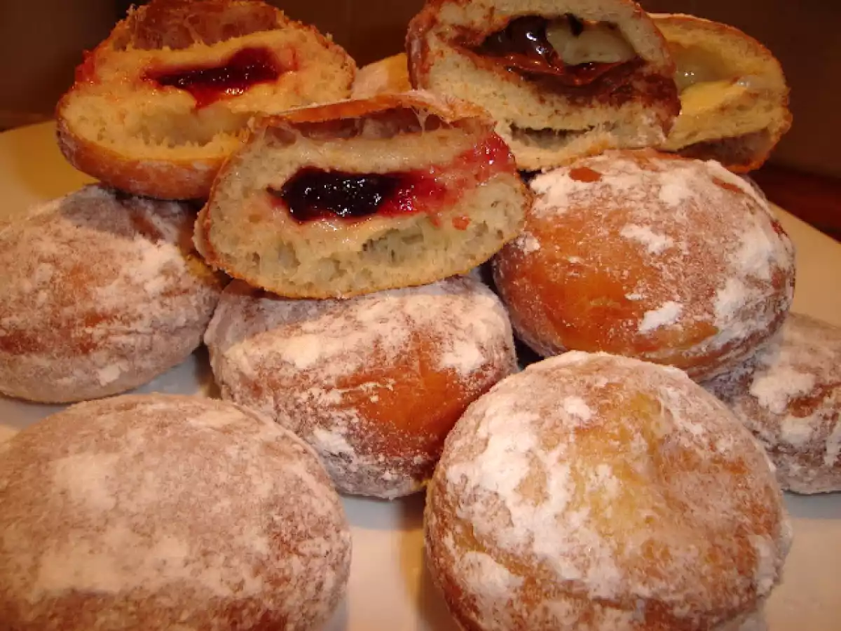 Gogosi umplute cu gem si nuttela - poza 12