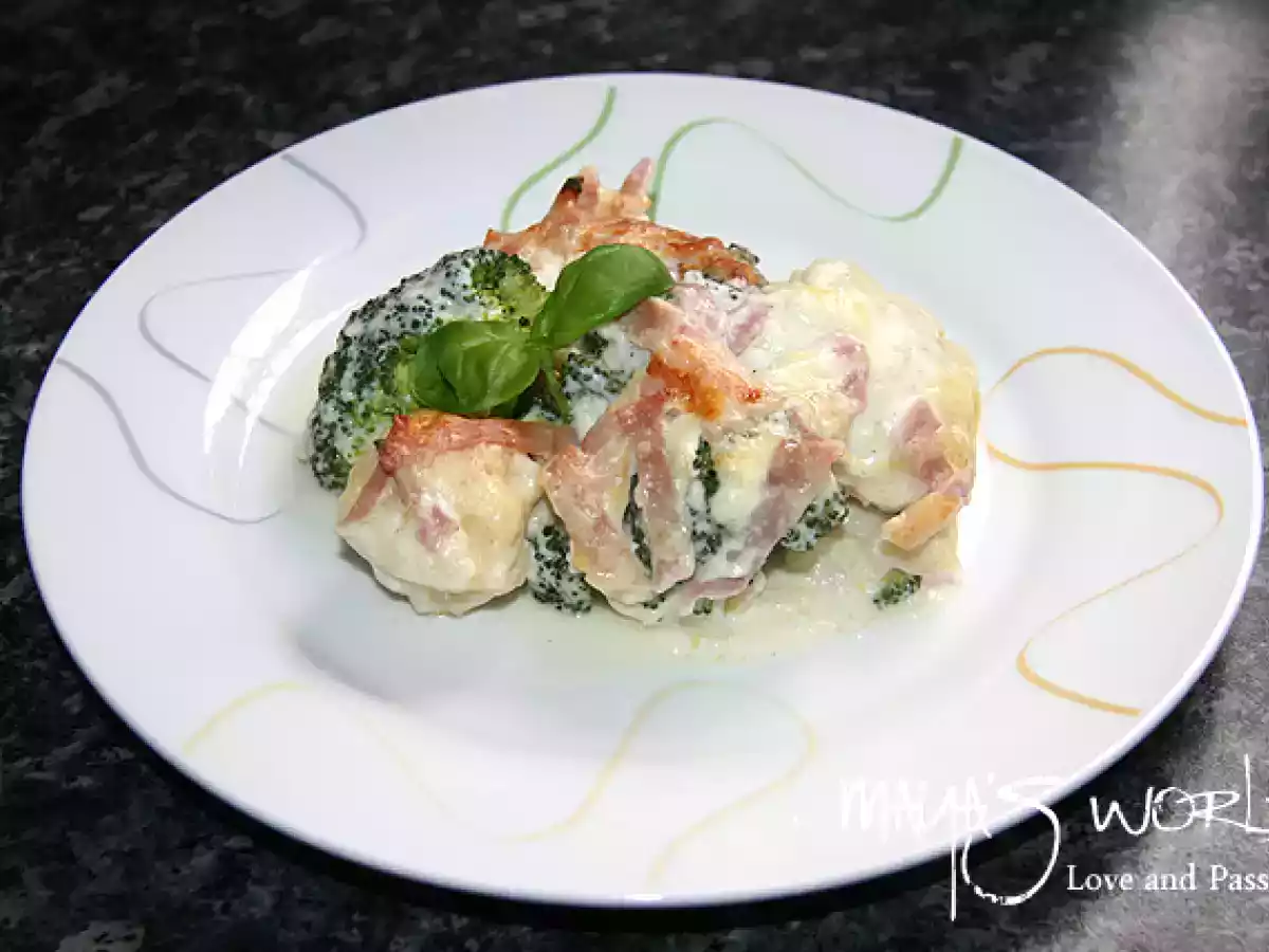 Gratin de broccoli si conopida