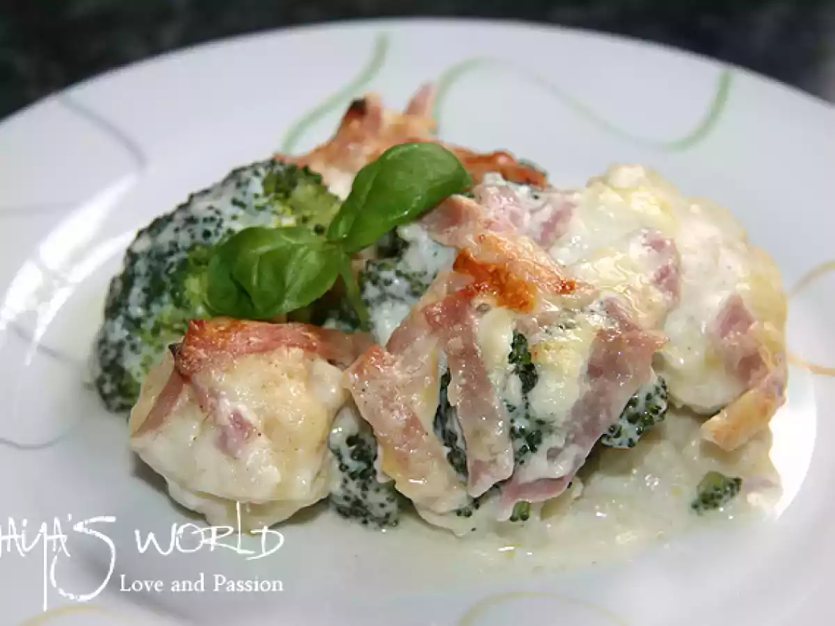 Gratin de broccoli si conopida - poza 2