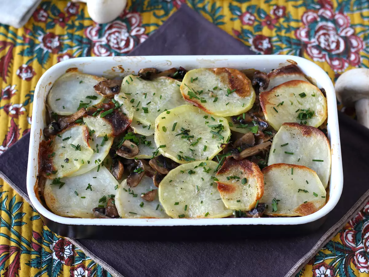 Gratin de cartofi cu ciuperci - poza 5