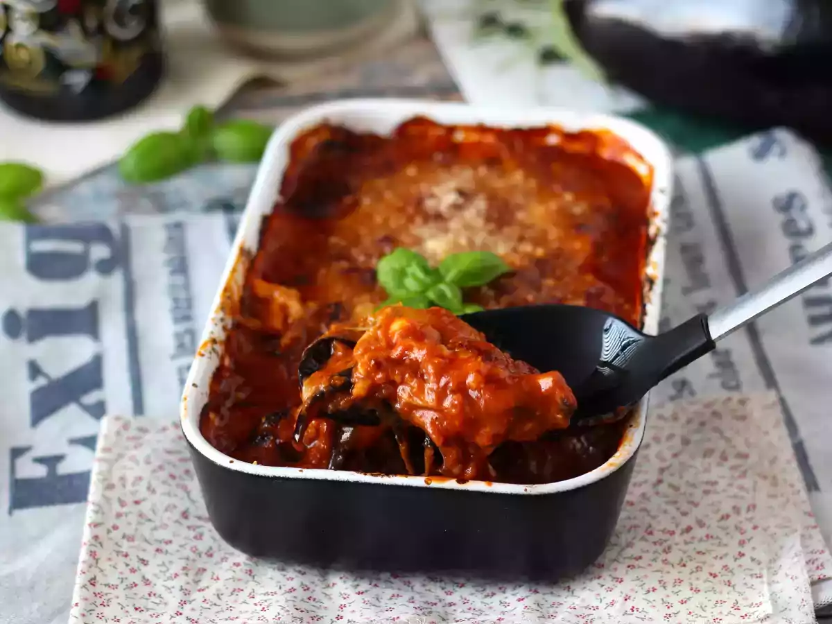 Gratin de vinete cu parmezan-Parmigiana