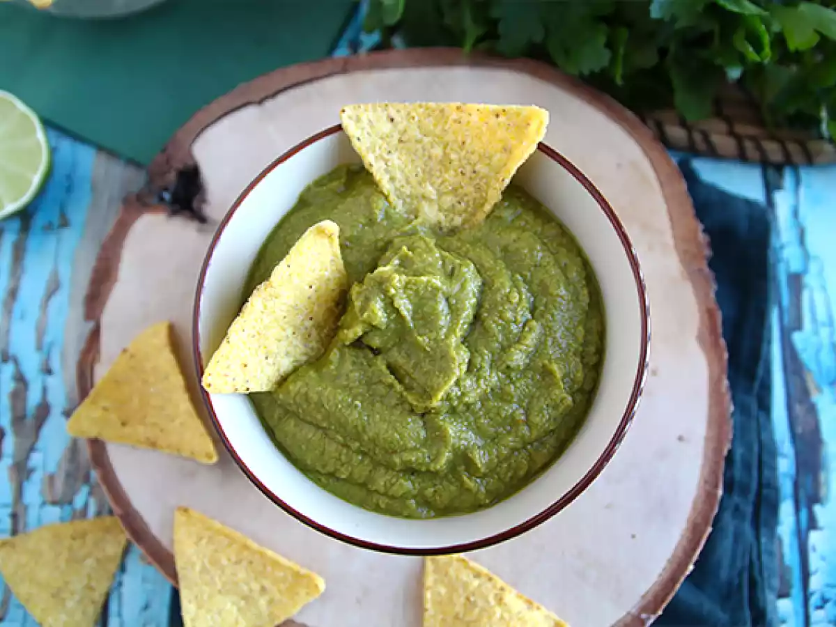 Guacamole de mazare si lamaie verde - poza 4