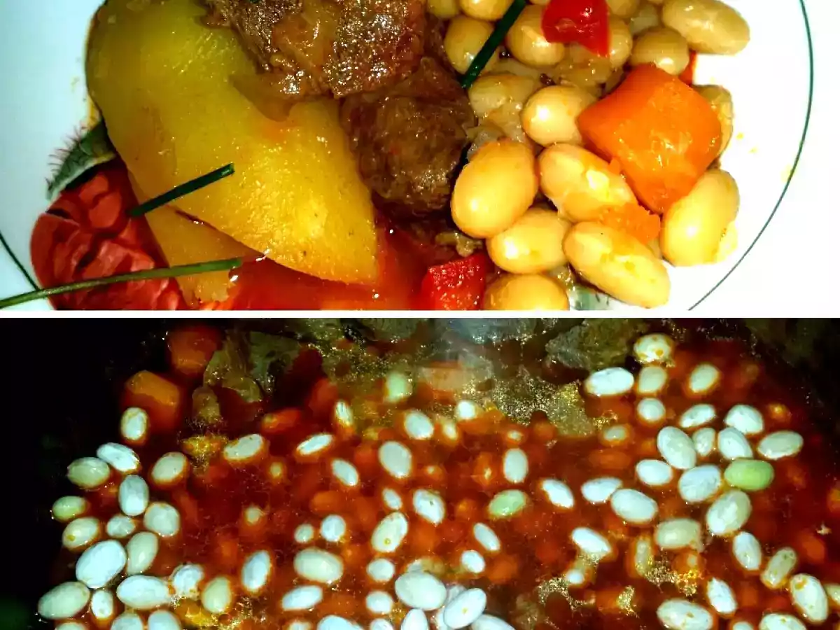 Gulaş cu fasole noua - Bob gulaş