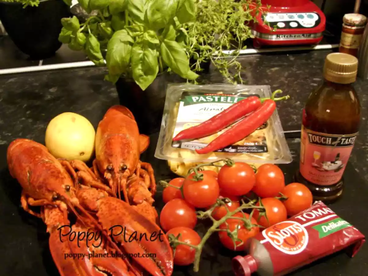 Homari cu chilli, busuioc si paste - poza 2