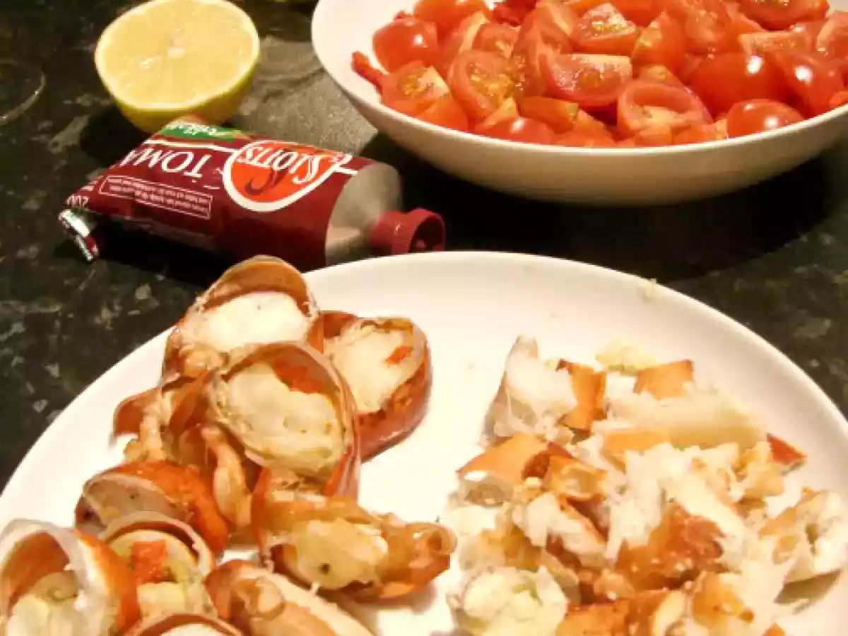 Homari cu chilli, busuioc si paste - poza 4