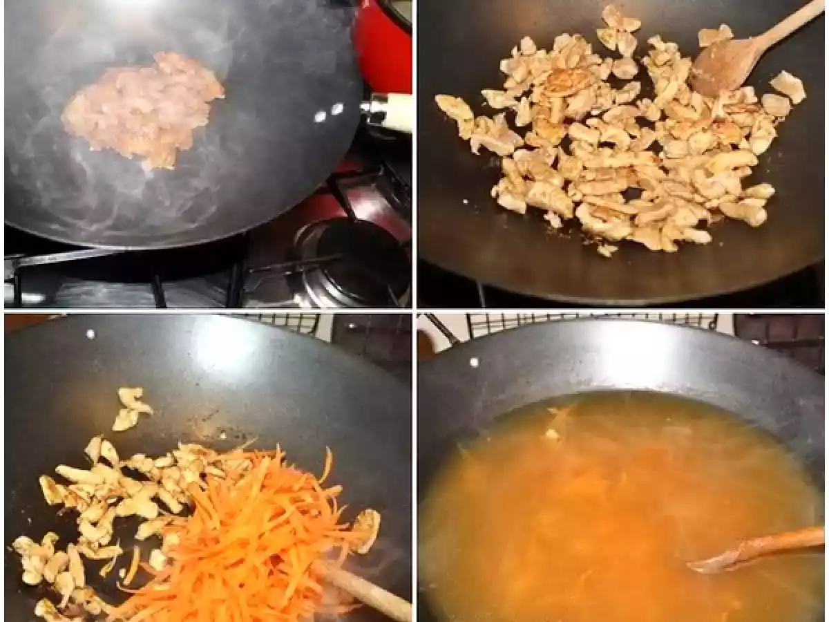 Hot & sour chinese soup - Supa chinezeasca iute-acra - poza 6