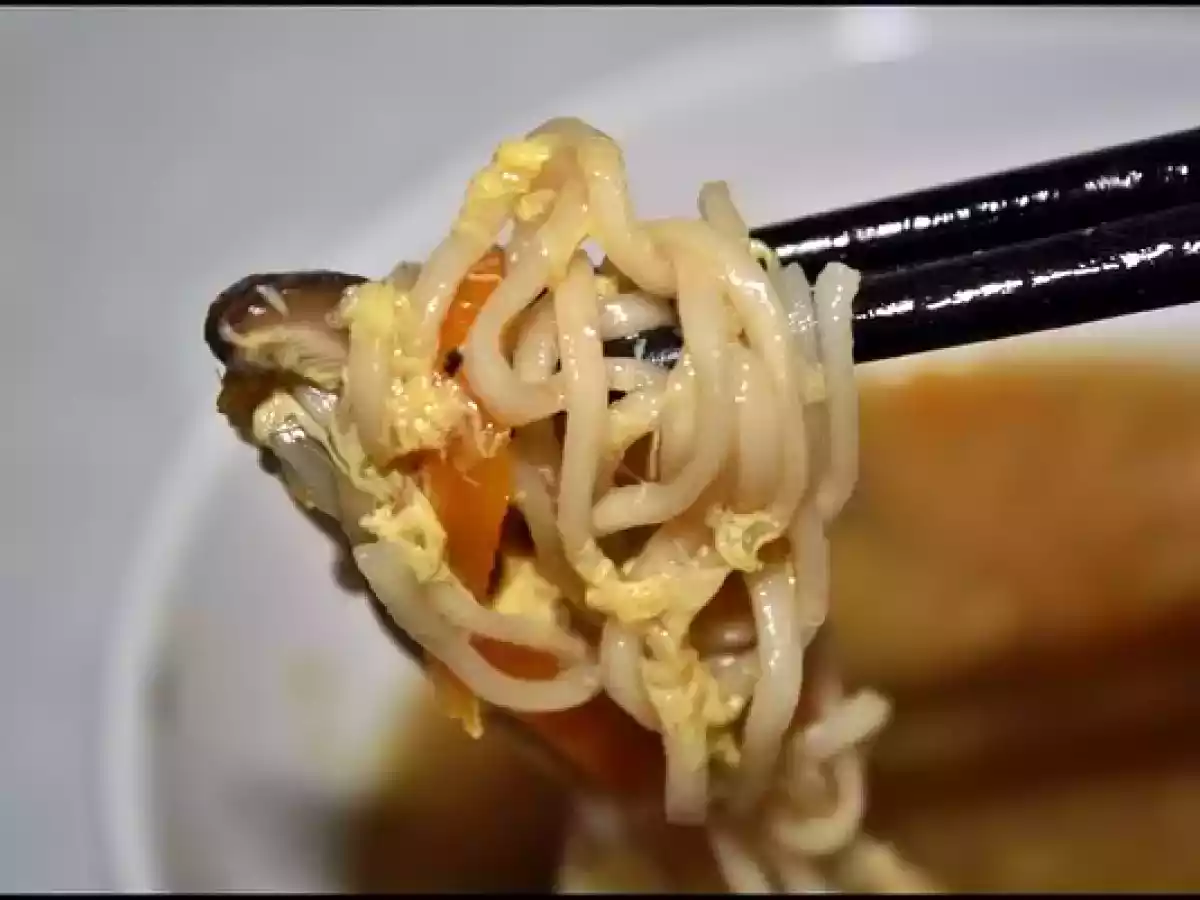 Hot & sour chinese soup - Supa chinezeasca iute-acra - poza 10