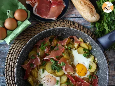 Huevos rotos, rețeta spaniolă super ușoară, cu cartofi și ouă, poza 4