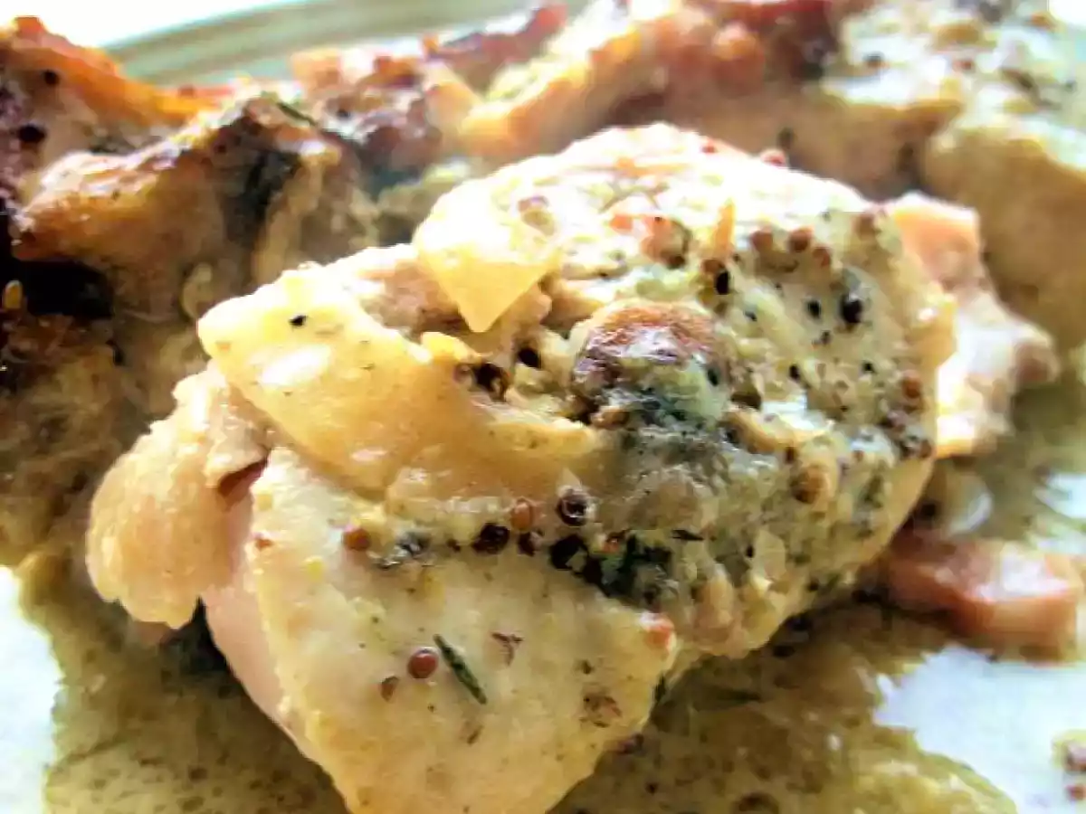 Iepure cu mustar la cuptor