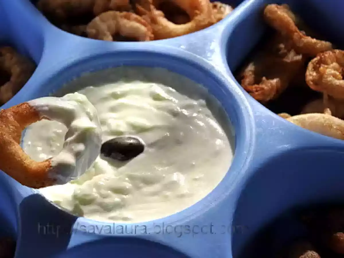 Inele de calamari prajite