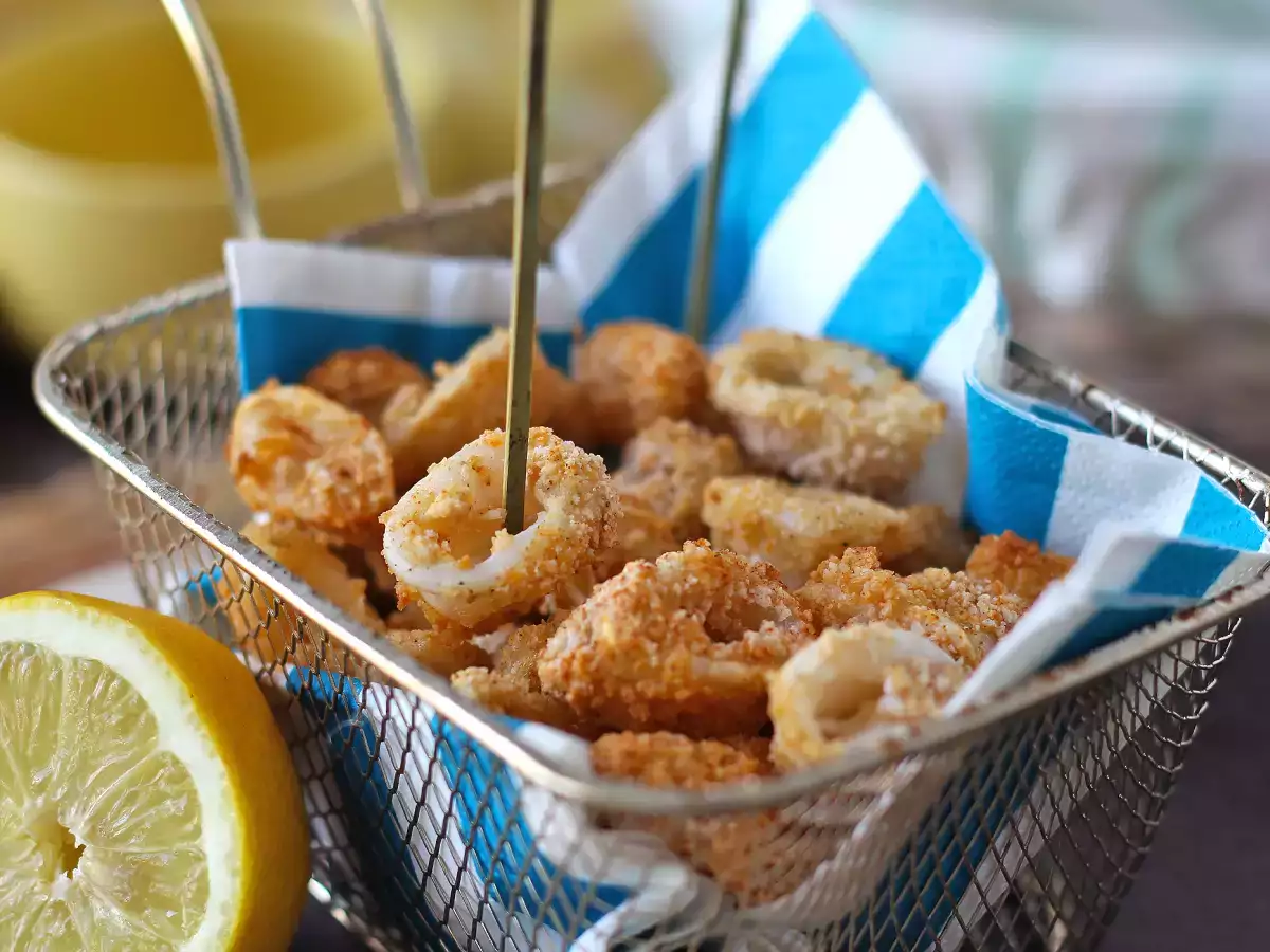 Inele de calmar în friteuza cu aer cald - poza 2