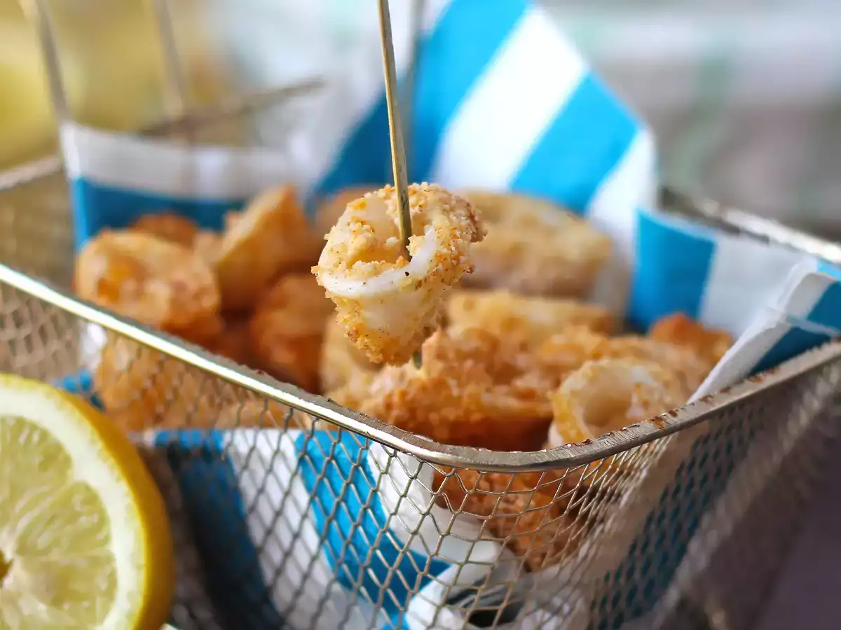 Inele de calmar în friteuza cu aer cald - poza 6