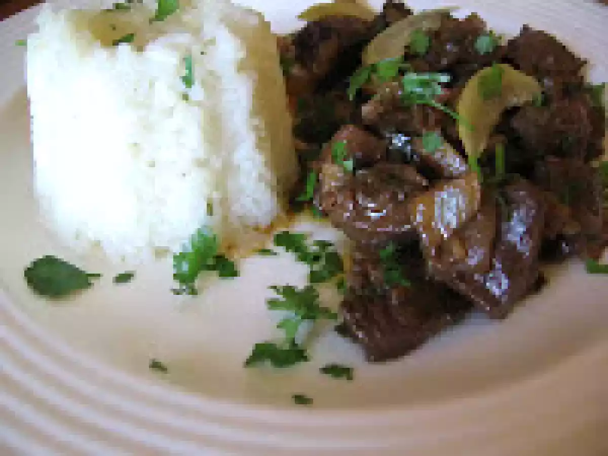 Inima de manzat cu ceapa