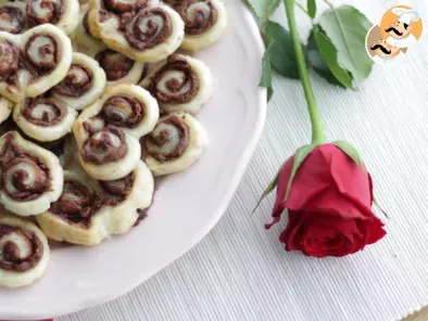 Inimi din foietaj cu Nutella pentru Sf. Valentin