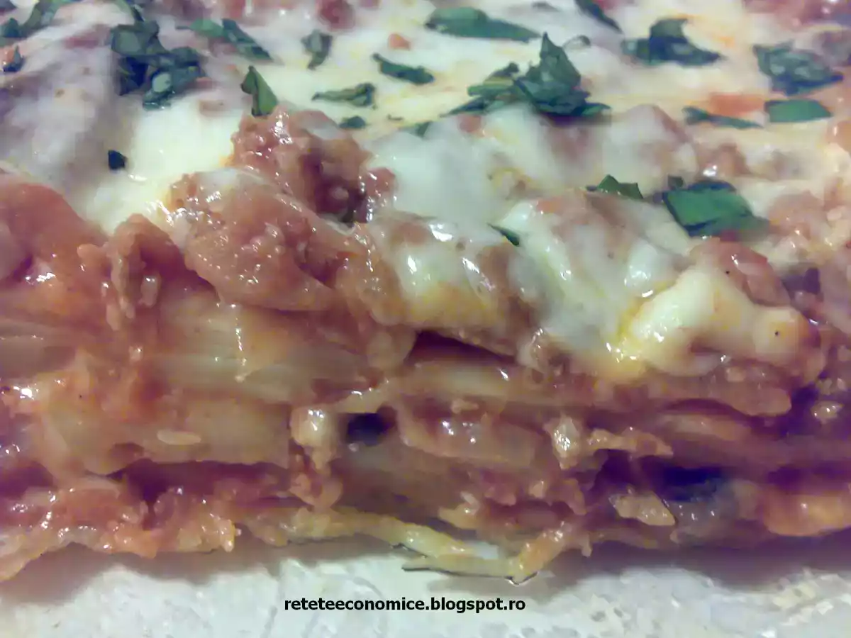 Lasagna cu carne de pui