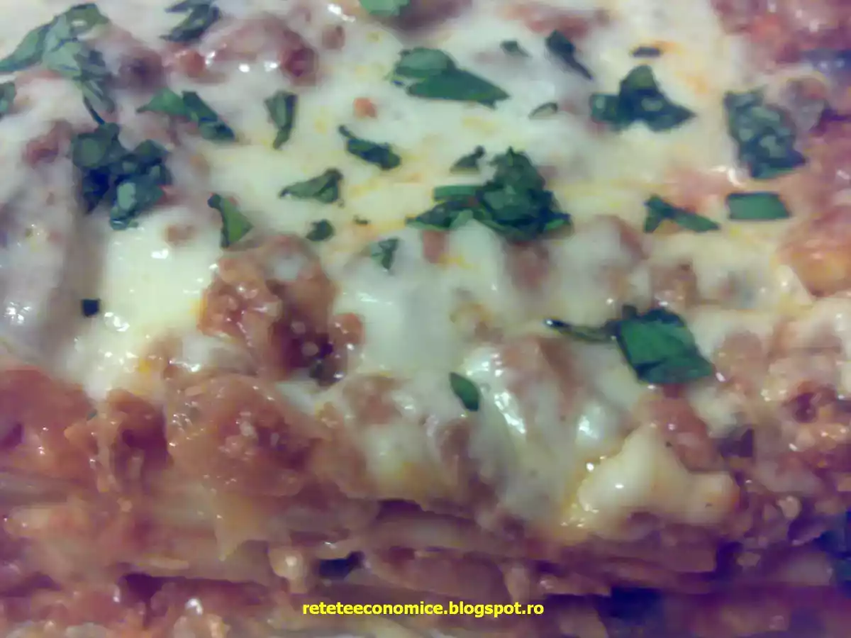 Lasagna cu carne de pui - poza 2