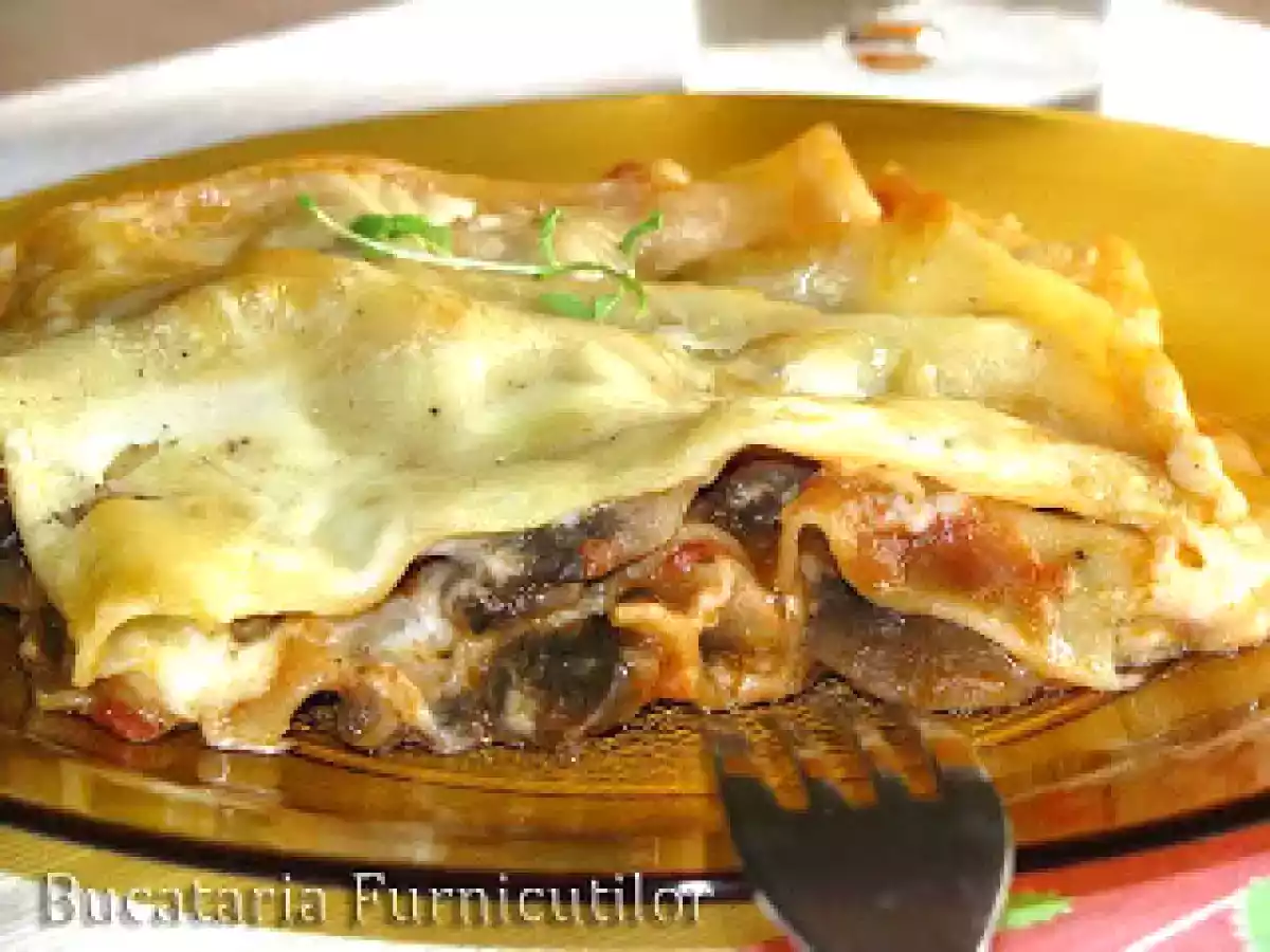 Lasagna cu Ciuperci