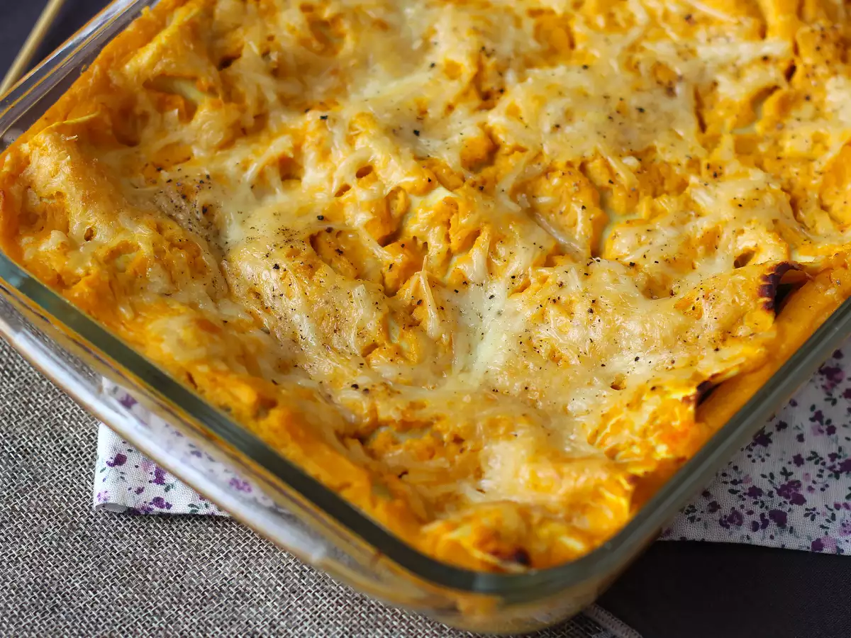 Lasagna cu dovleac butternut, spanac și ricotta - poza 2