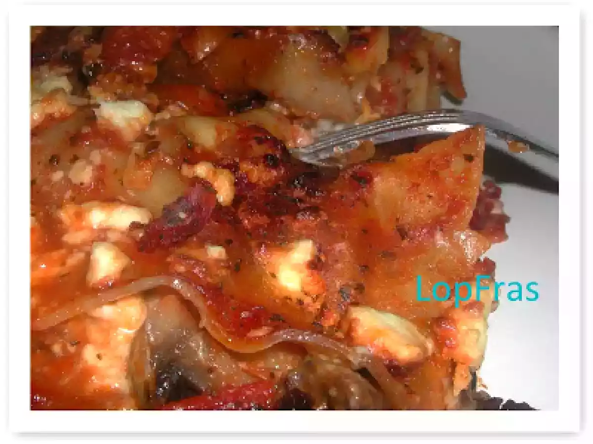 Lasagna cu mazare si ciuperci - poza 2