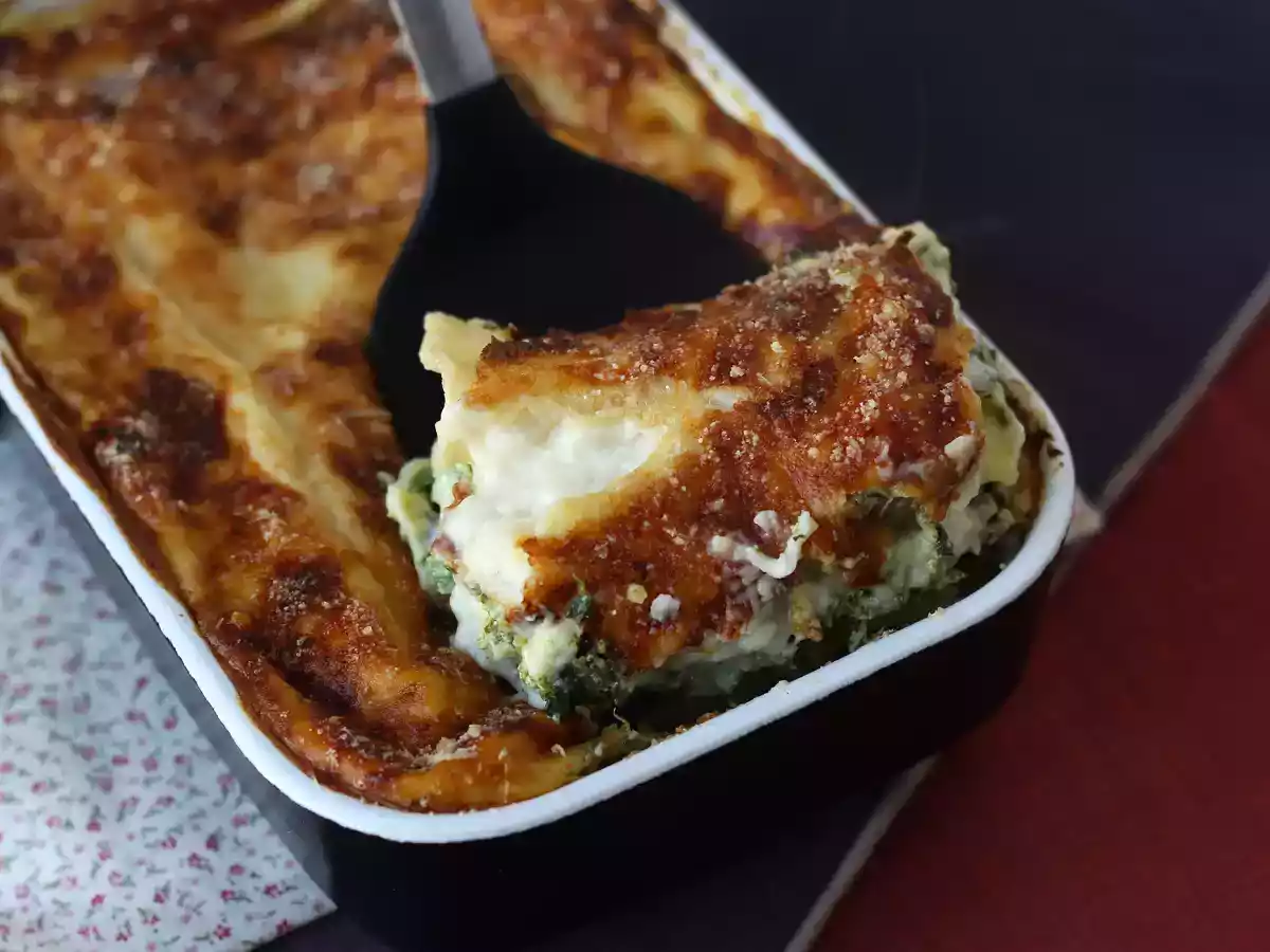 Lasagna cu ricotta și spanac - poza 3