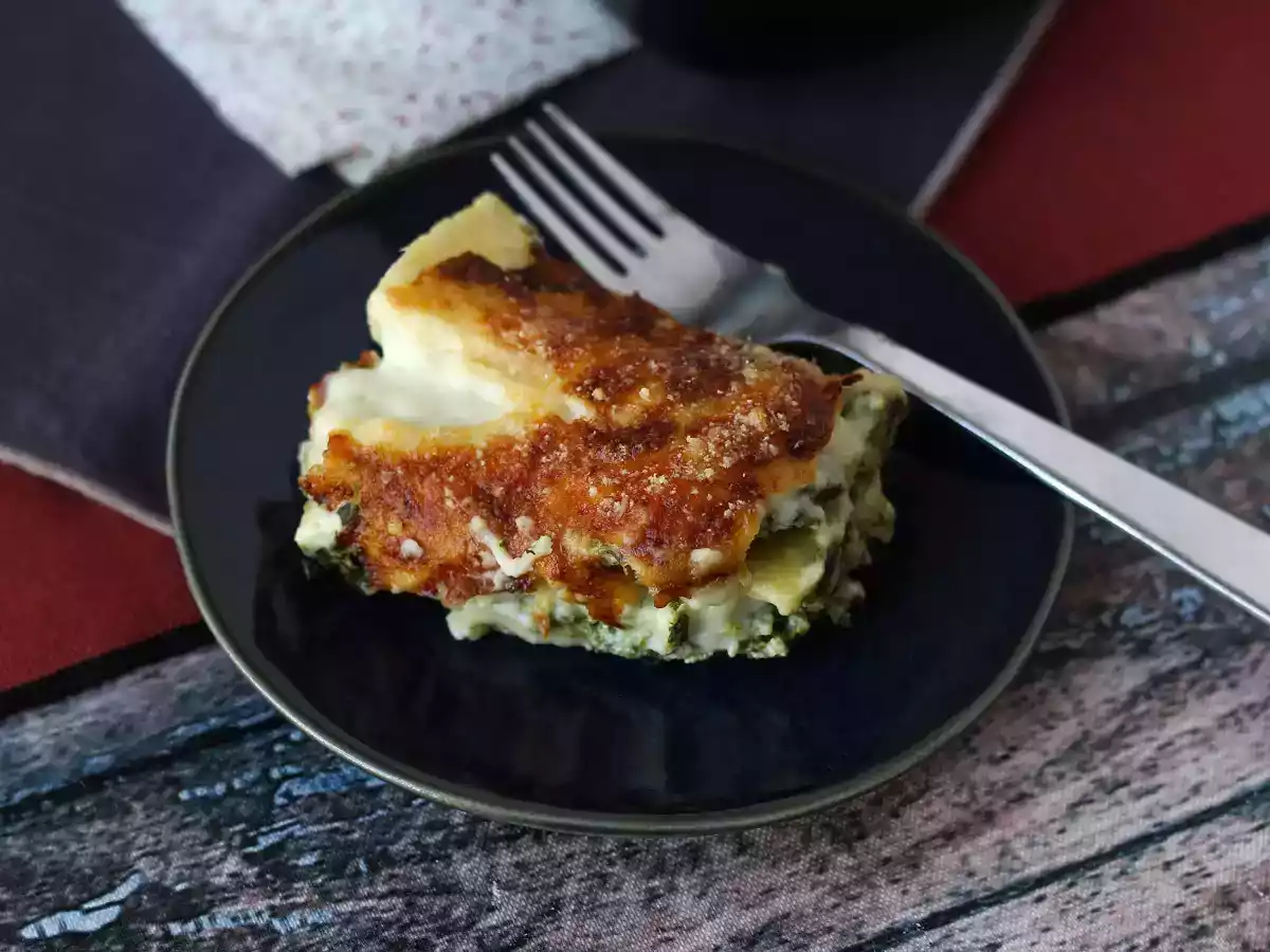 Lasagna cu ricotta și spanac - poza 4