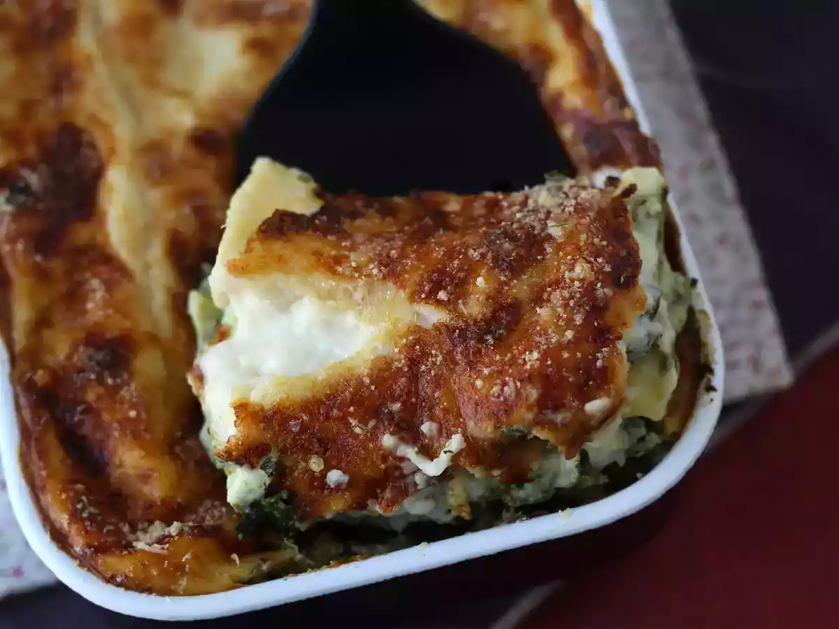 Lasagna cu ricotta și spanac - poza 5