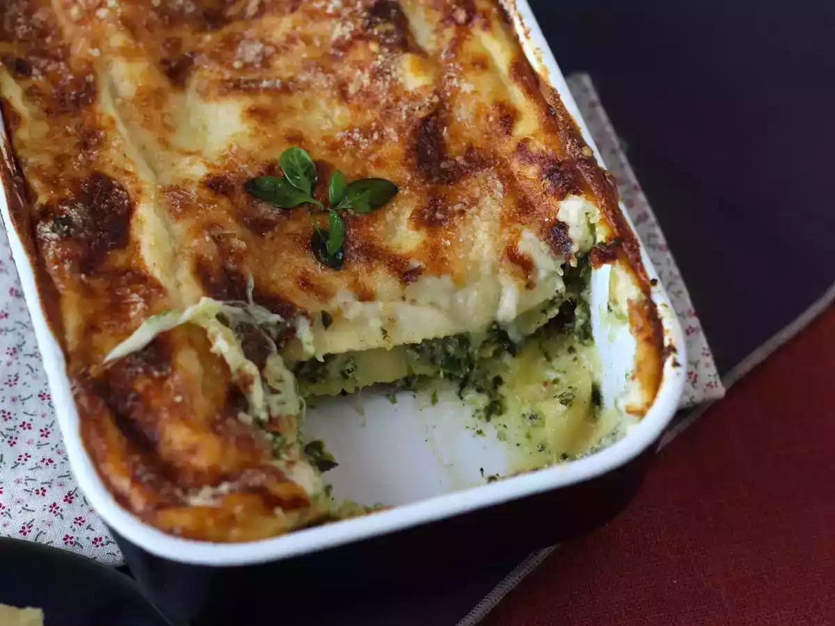 Lasagna cu ricotta și spanac - poza 6
