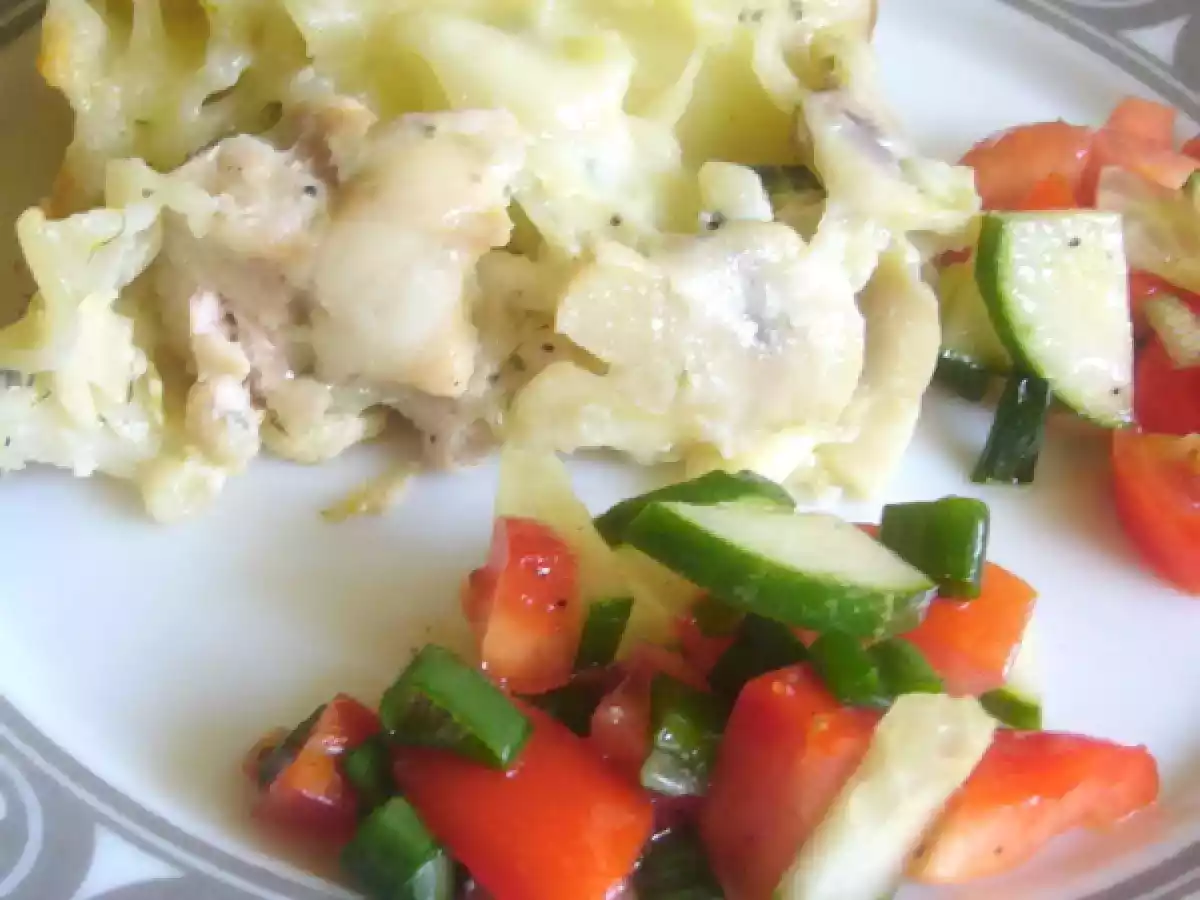 Lazanne cu piept de pui si ciuperci gratinat - poza 3