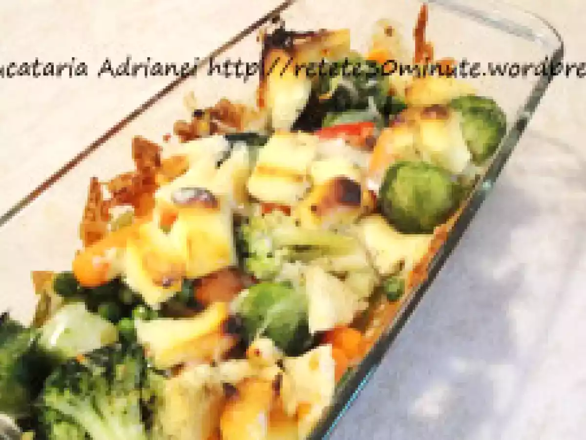 Legume cu branza la cuptor