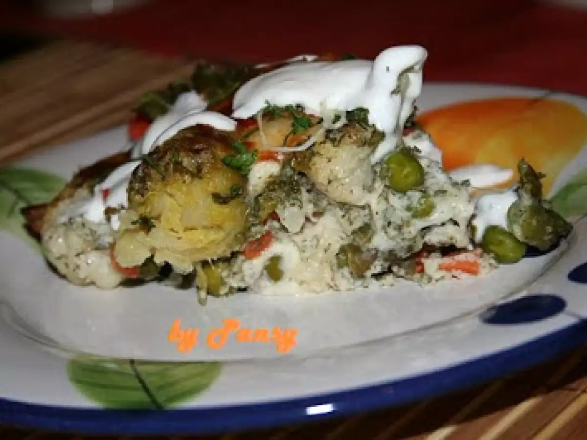 Legume la cuptor cu mozzarella si marar - poza 6