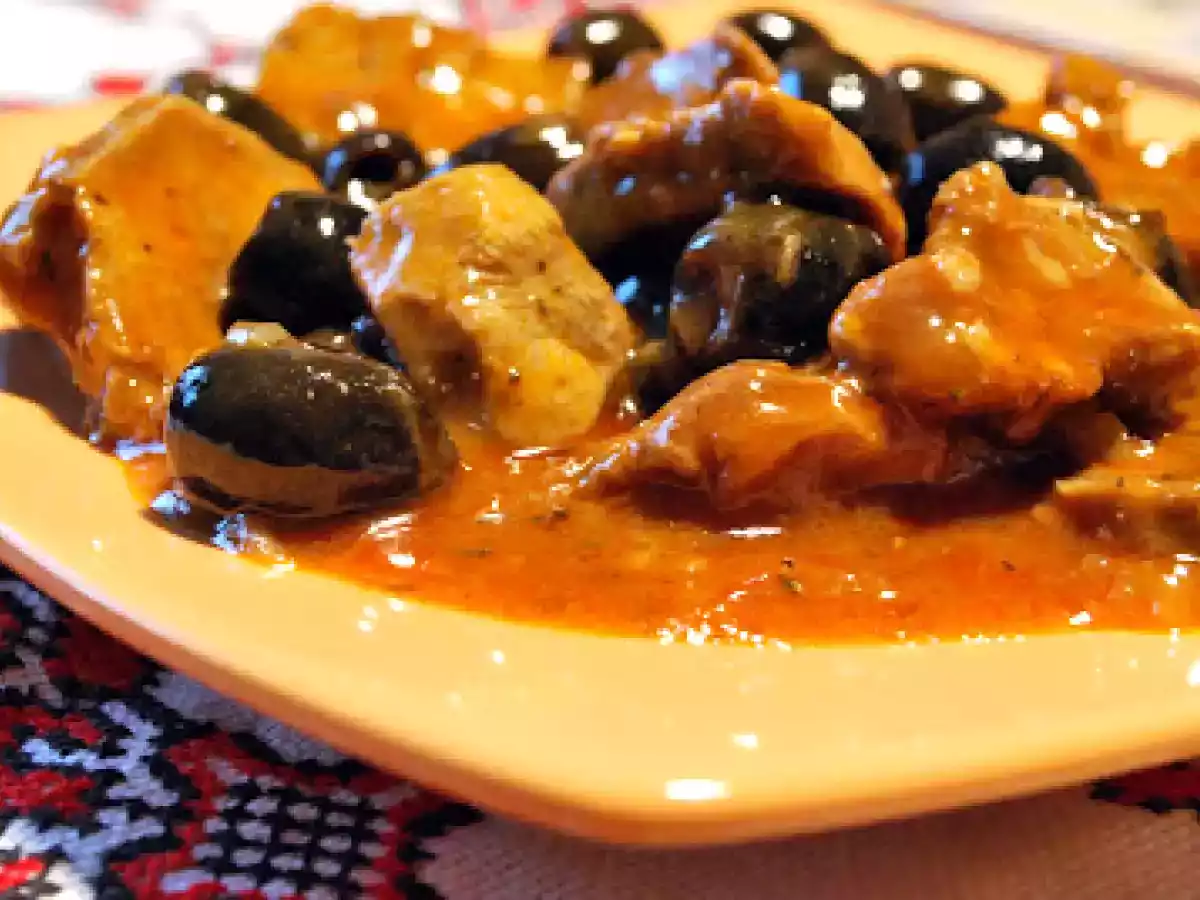 Limba de porc cu masline!