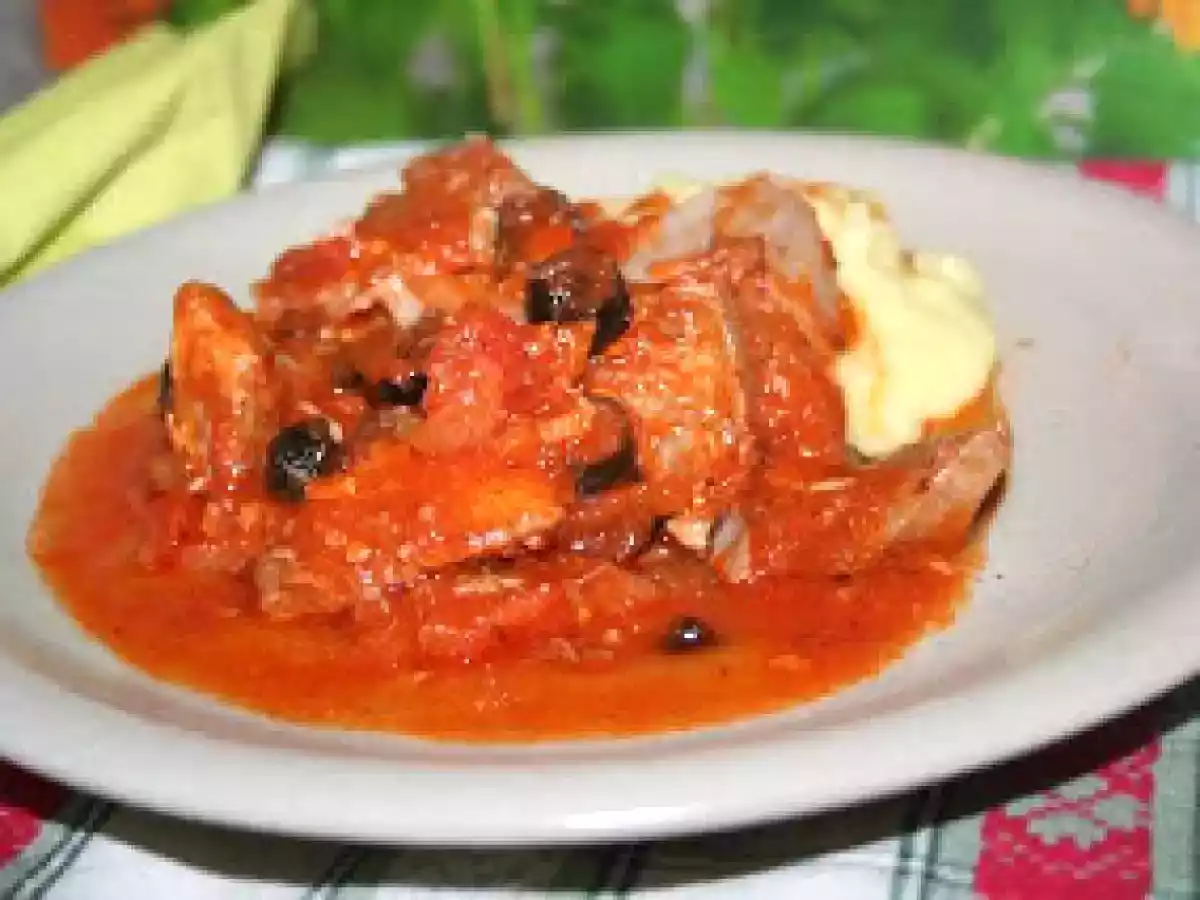 Limba de porc cu masline