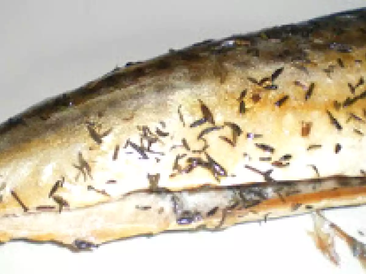 Macrou in folie la cuptor