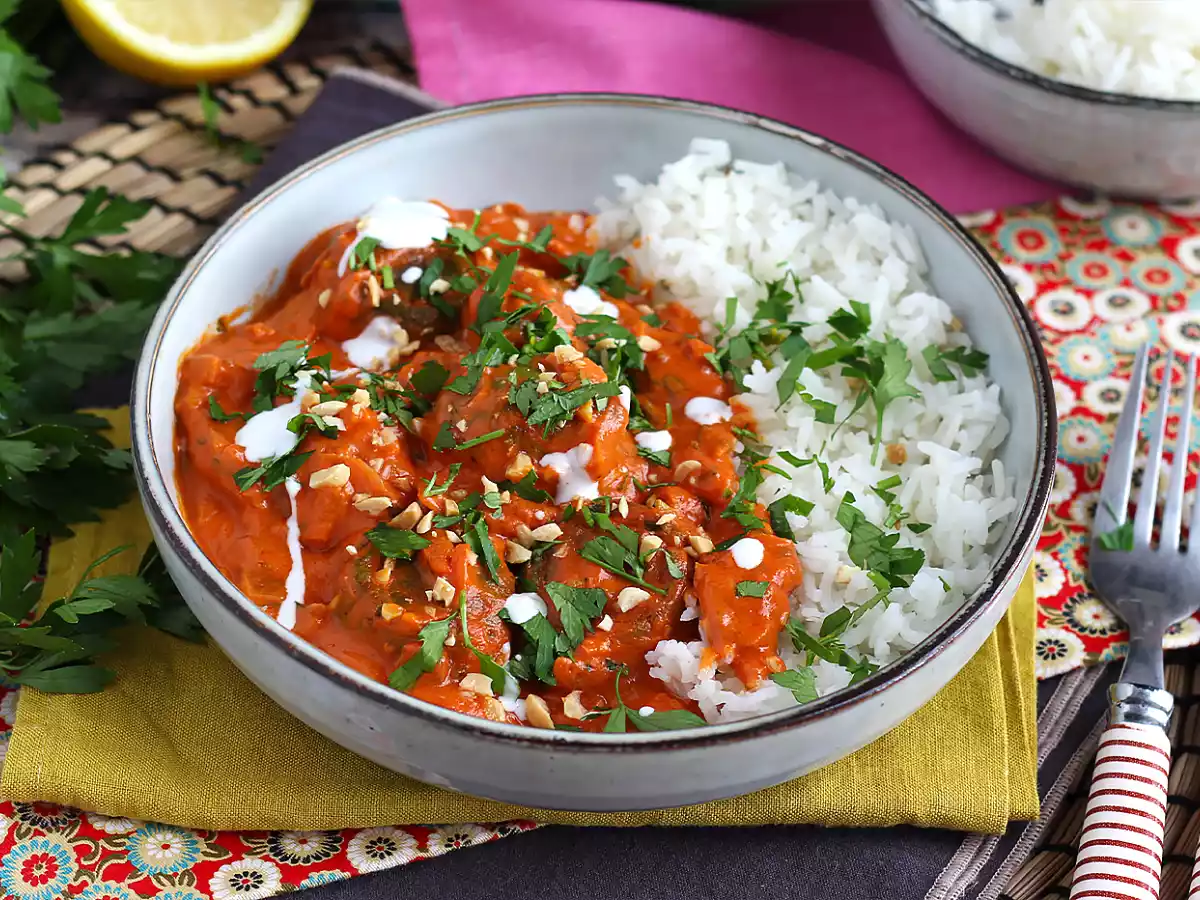 Malai Kofta vegan: chifelute de naut cu sos indian