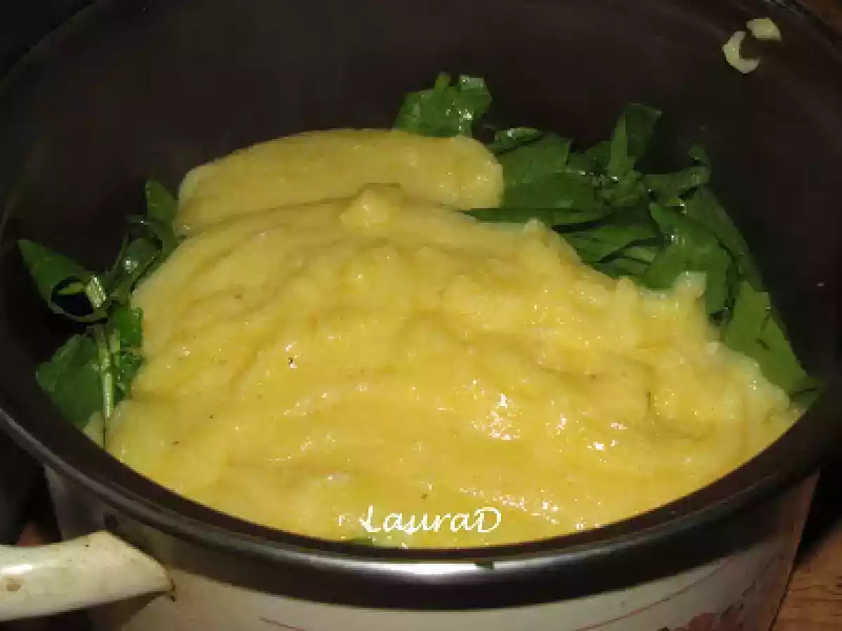 Mamaliga cremoasa cu spanac - poza 4