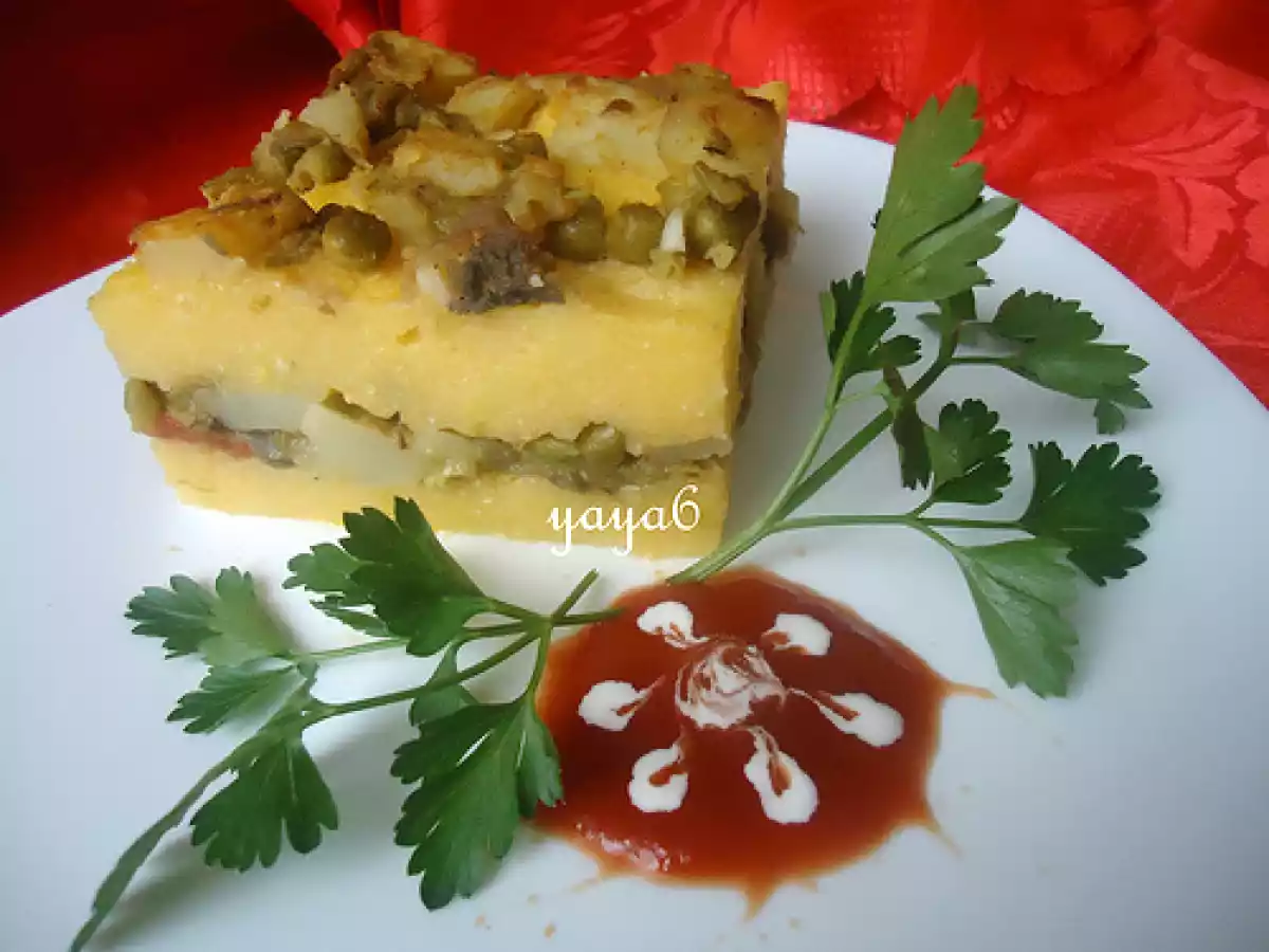 Mamaliga cu tochitura de legume