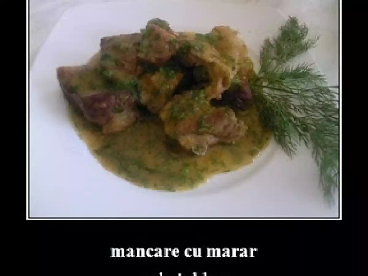 Mancare cu marar