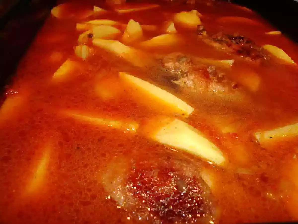 Mancare de cartofi cu pui la cuptor. - poza 6