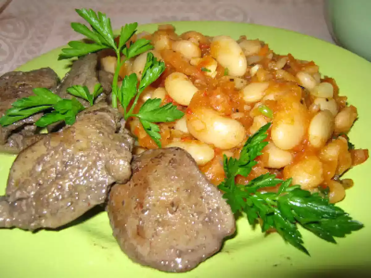 Mâncare de fasole boabe cu ficei