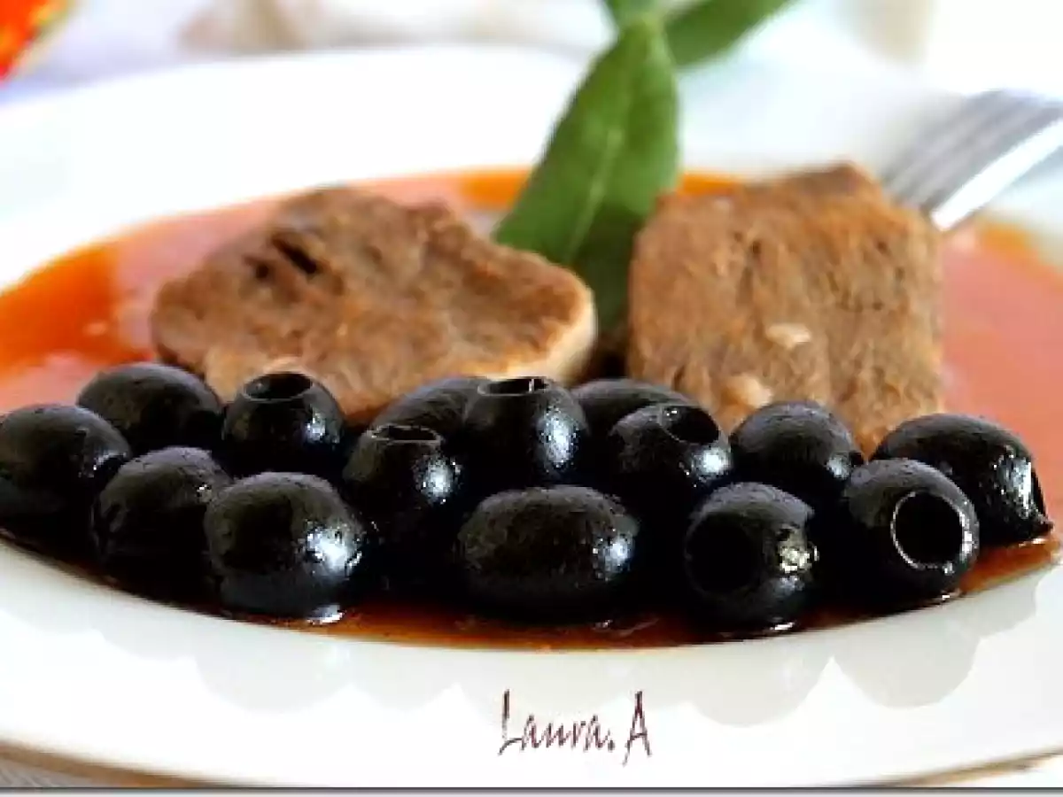 Mancare de limba cu masline