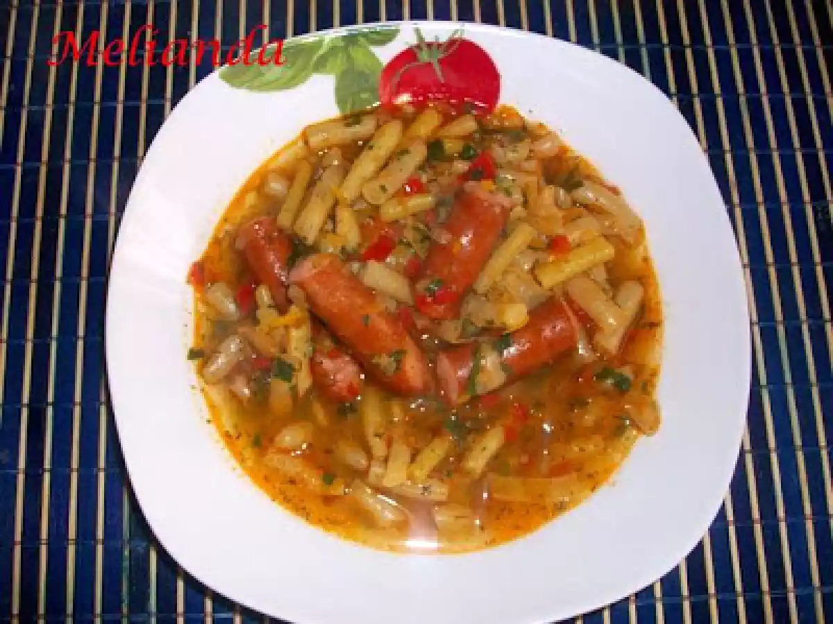 Mancare de pastai galbene cu carnati - poza 7