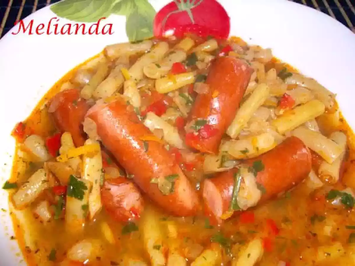 Mancare de pastai galbene cu carnati - poza 8